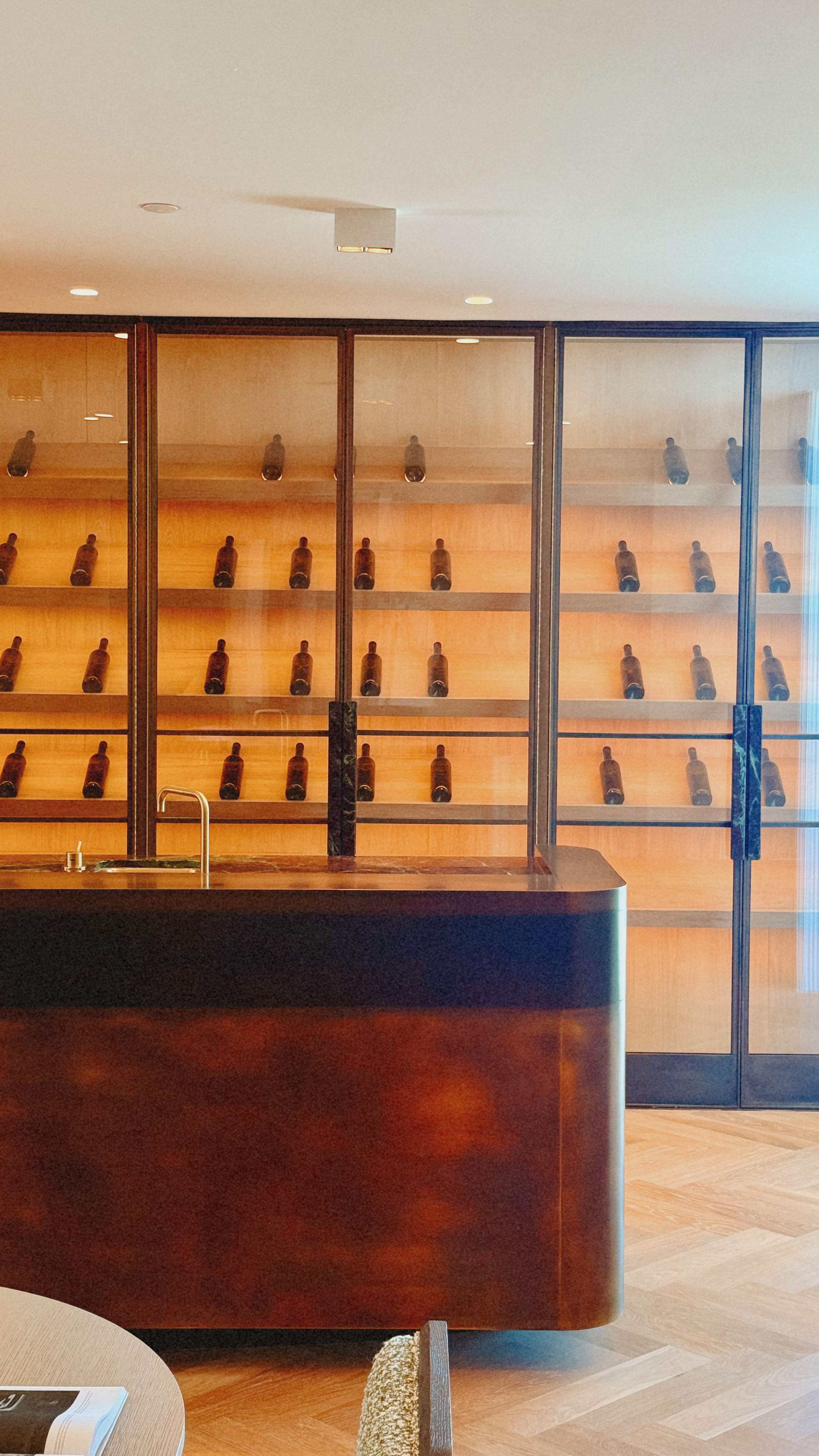 Sometimes function becomes the decoration. Backlight it properly and even the liquor cabinet starts acting expensive.